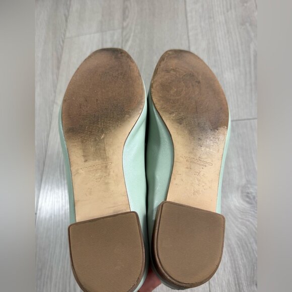 Vagabond Mint Green Leather Women's Loafers - Picture 4 of 11